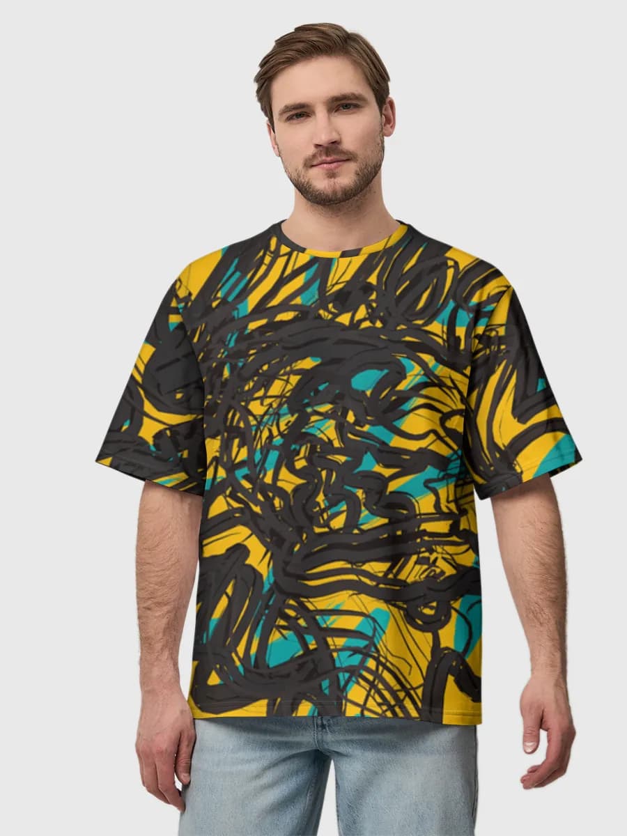 Men's oversized cotton T-shirt