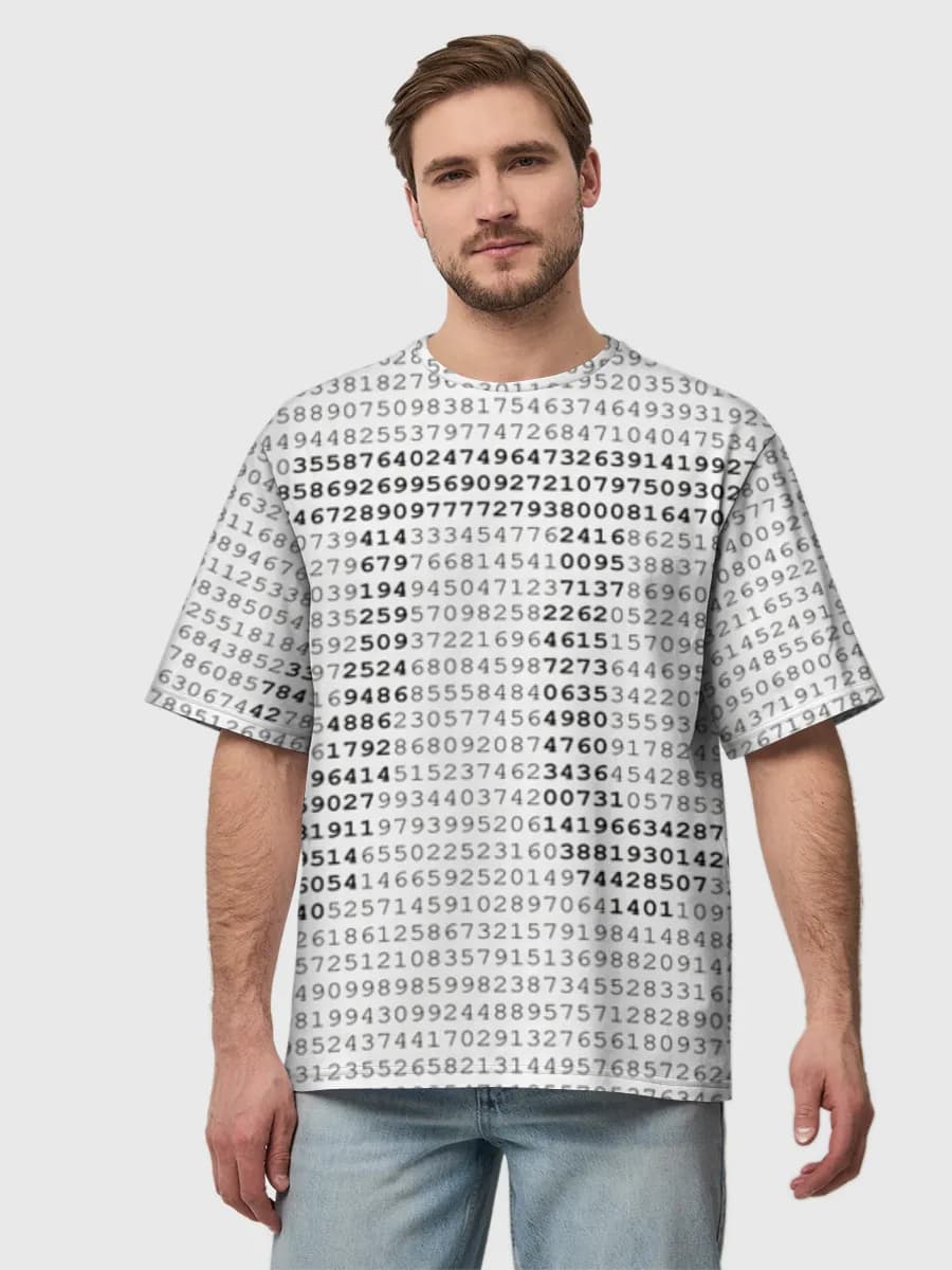 Men's oversized cotton T-shirt