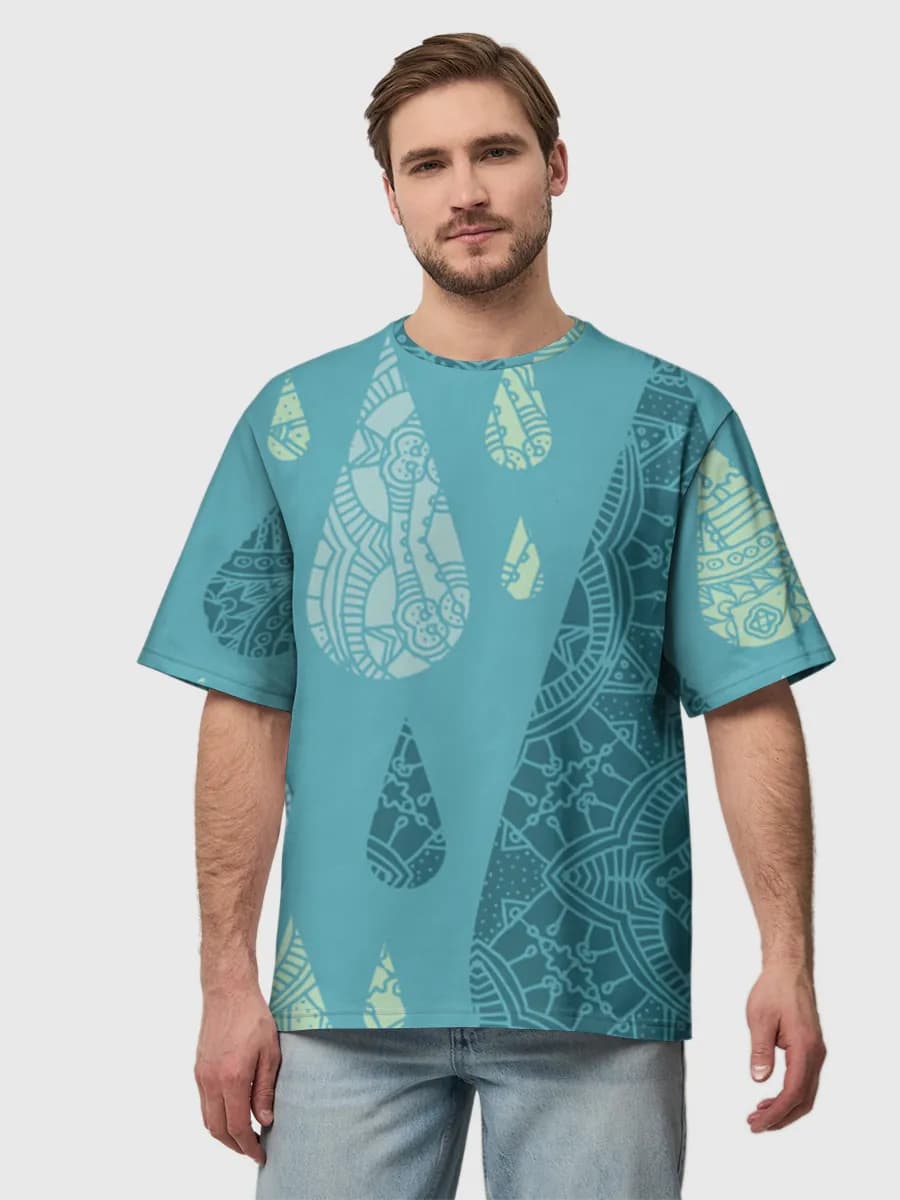 Men's oversized cotton T-shirt