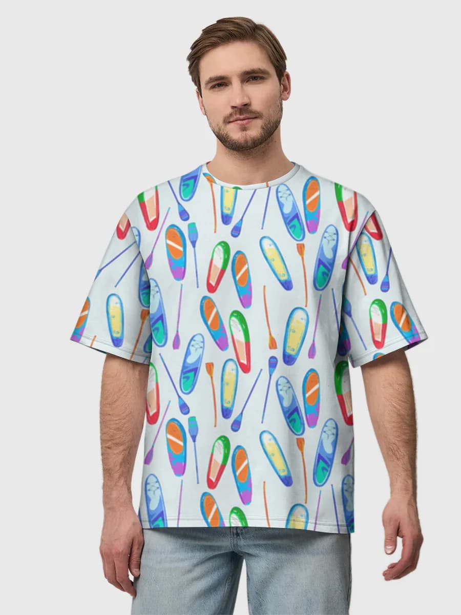 Men's oversized cotton T-shirt