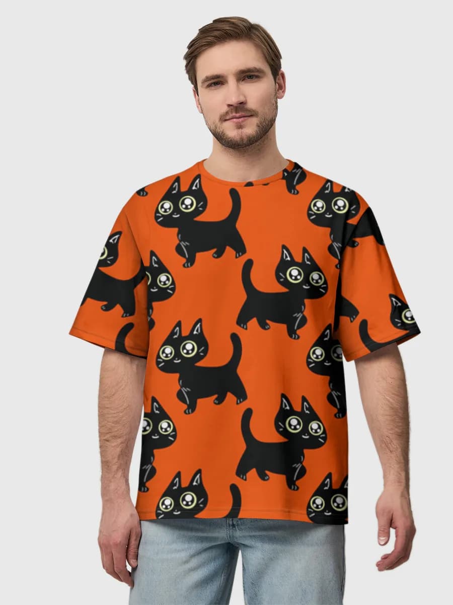 Men's oversized cotton T-shirt