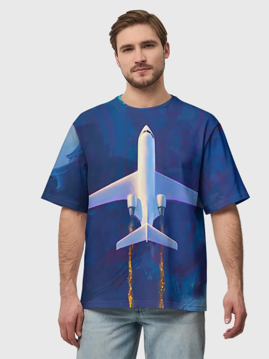Men's oversized cotton T-shirt