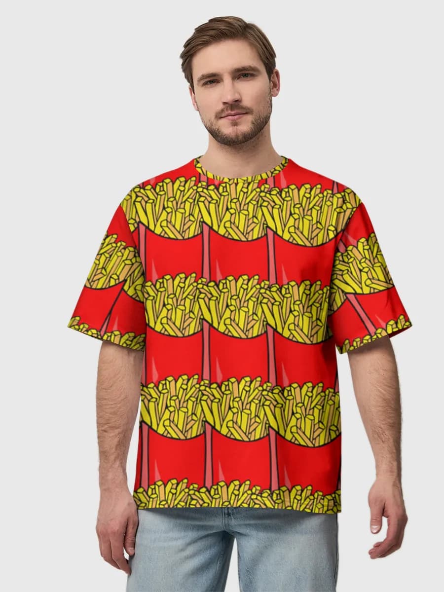 Men's oversized cotton T-shirt
