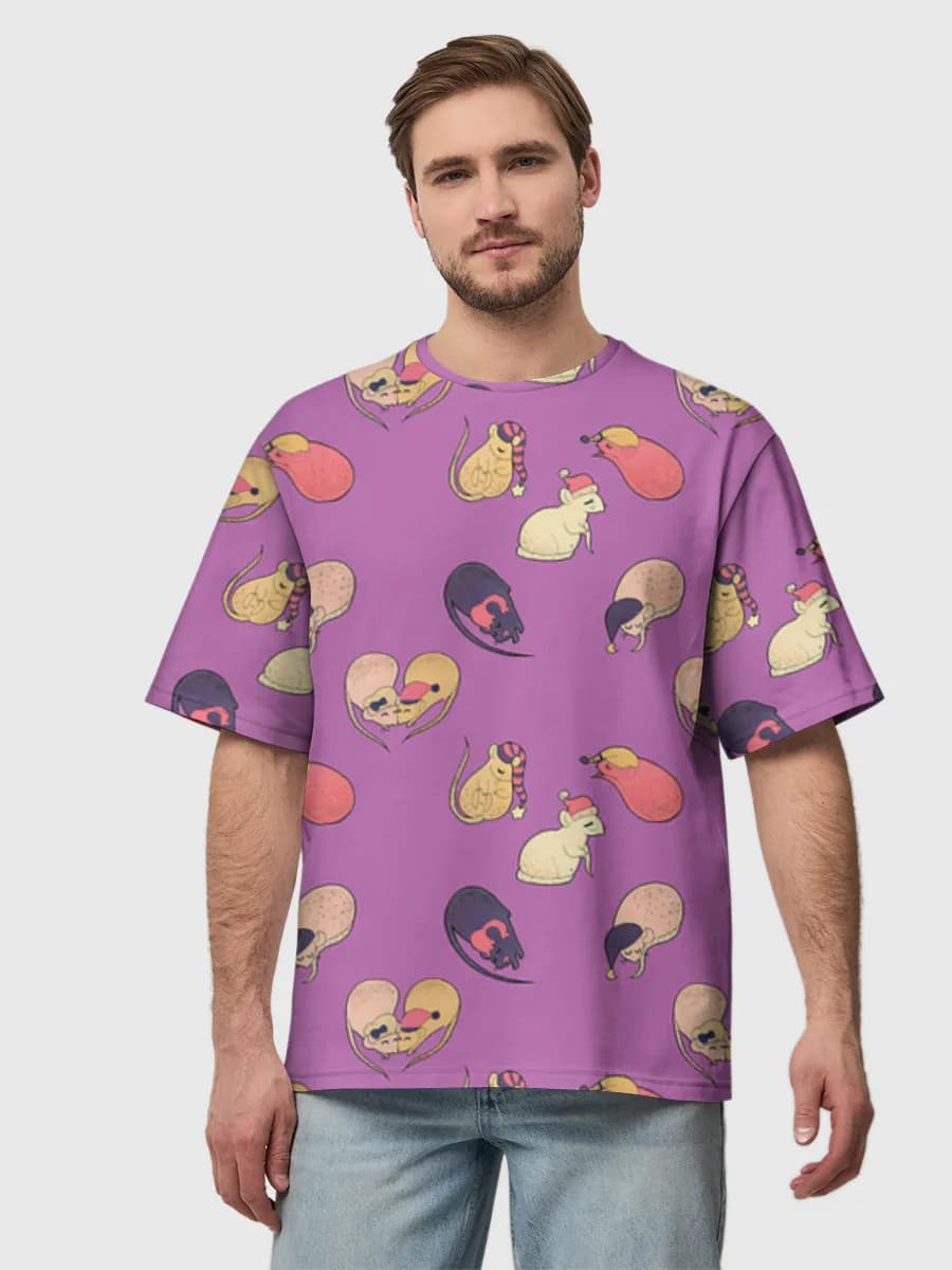 Men's oversized cotton T-shirt