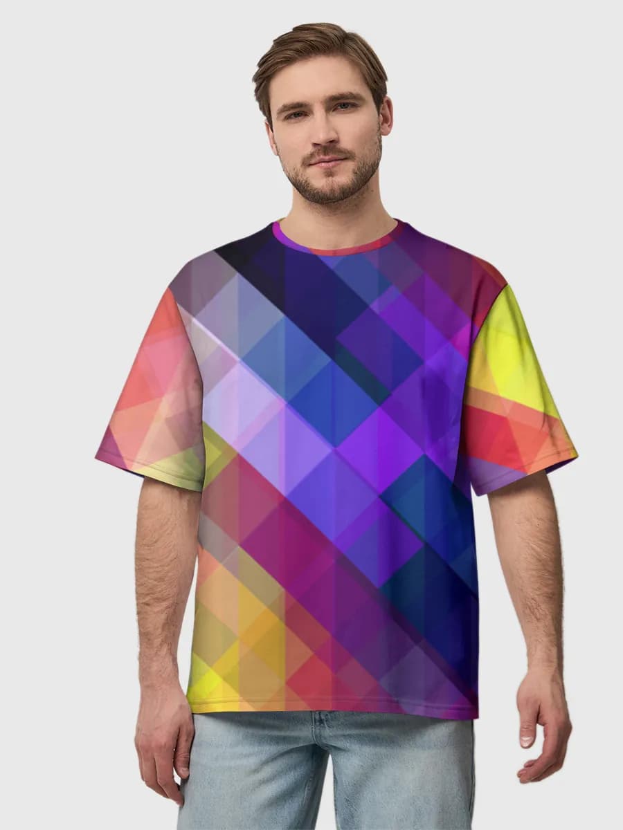 Men's oversized cotton T-shirt
