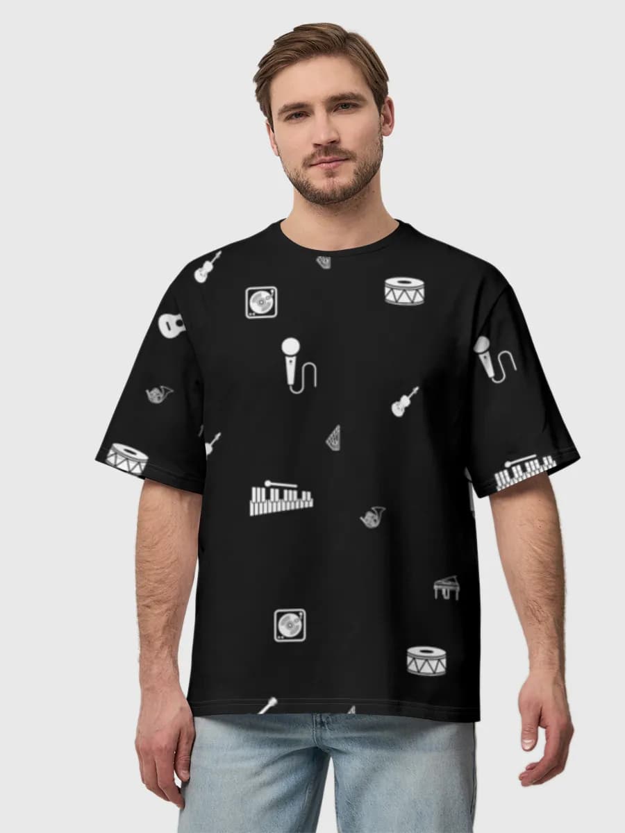 Men's oversized cotton T-shirt