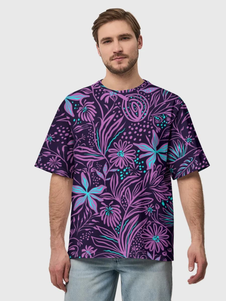 Men's oversized cotton T-shirt