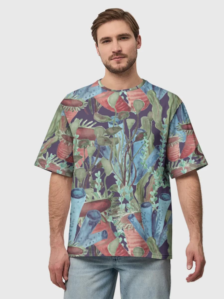 Men's oversized cotton T-shirt