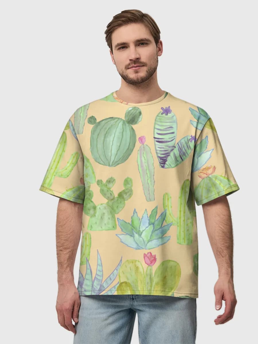 Men's oversized cotton T-shirt