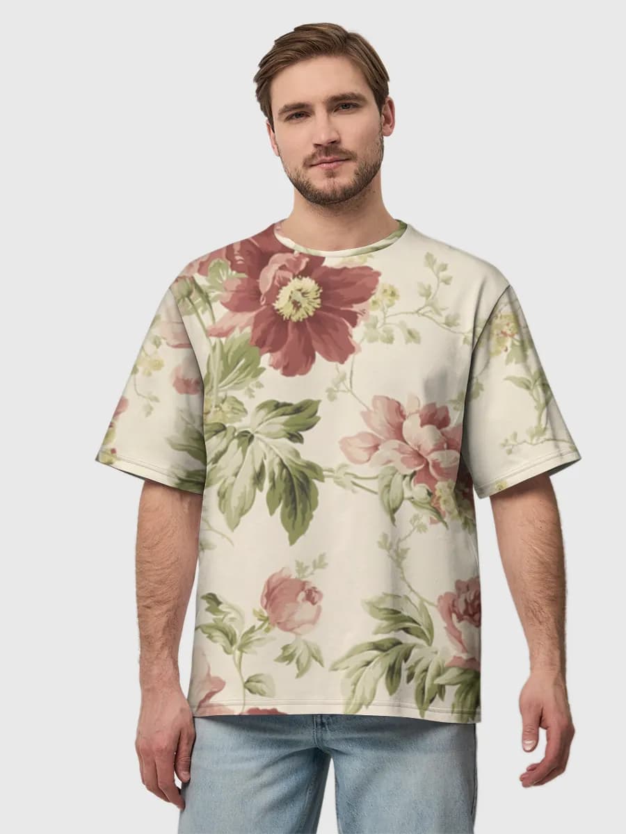 Men's oversized cotton T-shirt