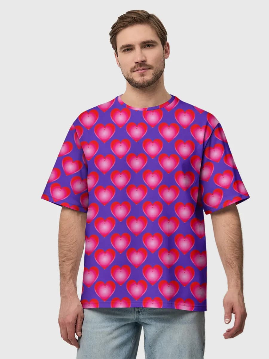 Men's oversized cotton T-shirt