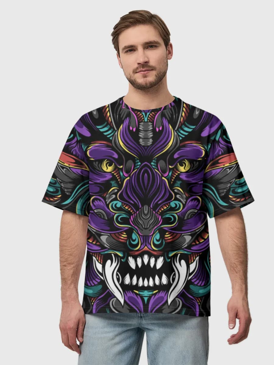 Men's oversized cotton T-shirt