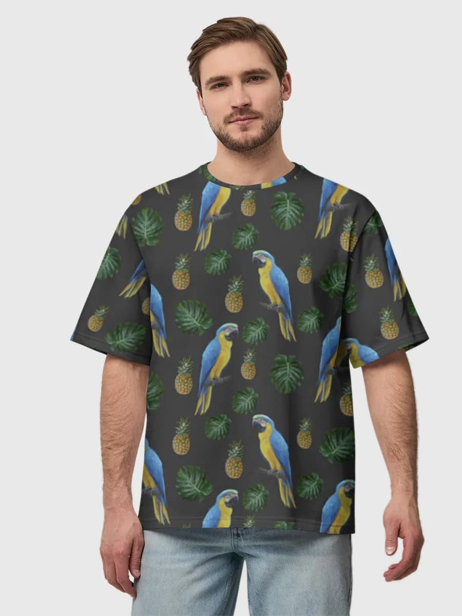 Men's oversized cotton T-shirt