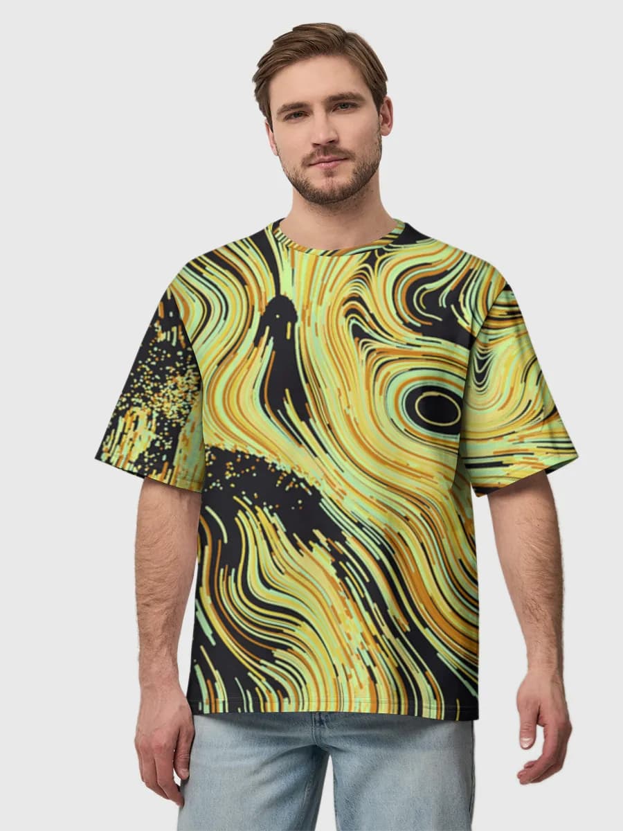 Neon Swirl Topography