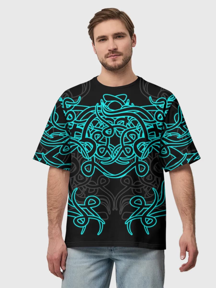 Men's oversized cotton T-shirt