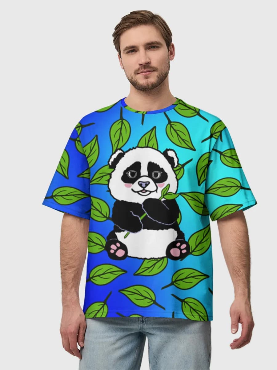 Men's oversized cotton T-shirt