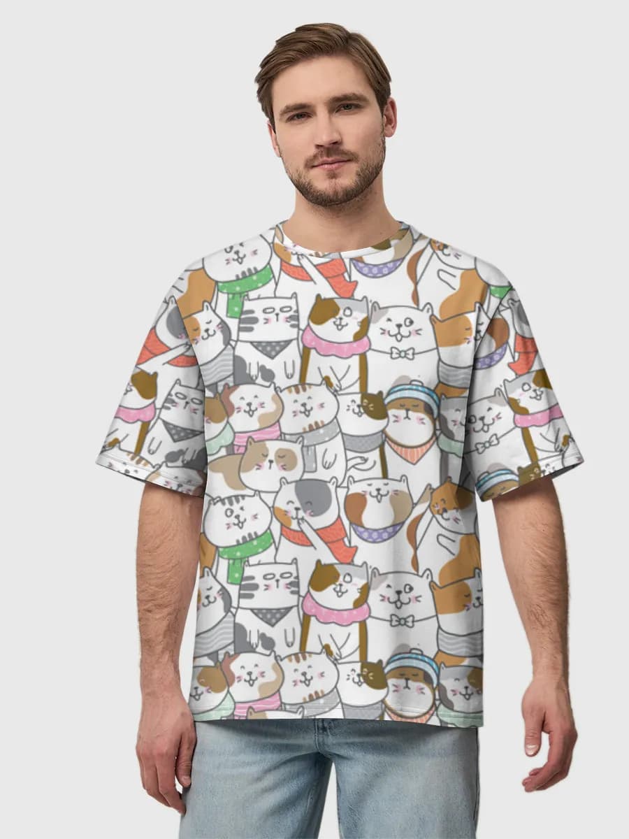 Men's oversized cotton T-shirt
