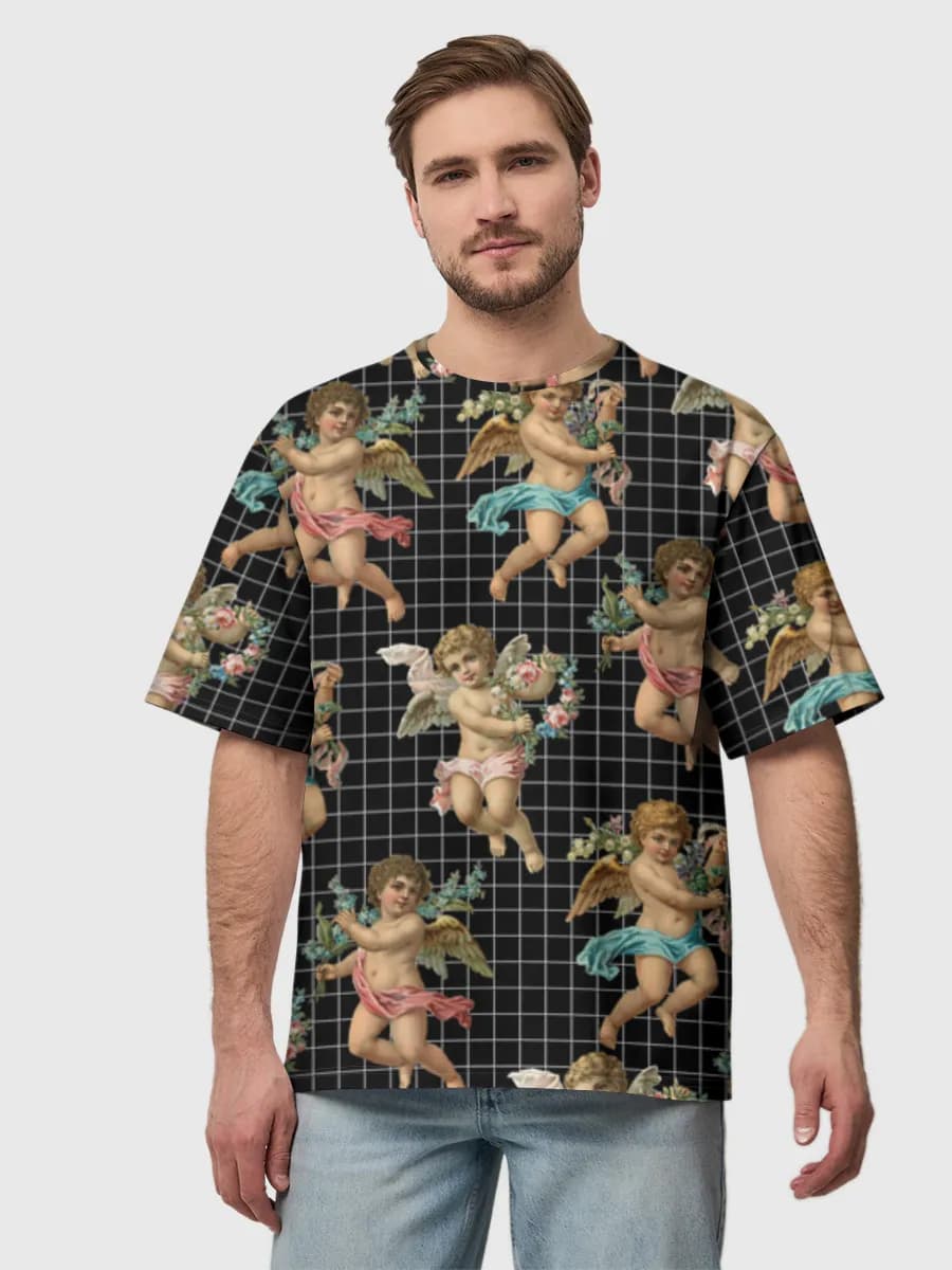 Men's oversized cotton T-shirt
