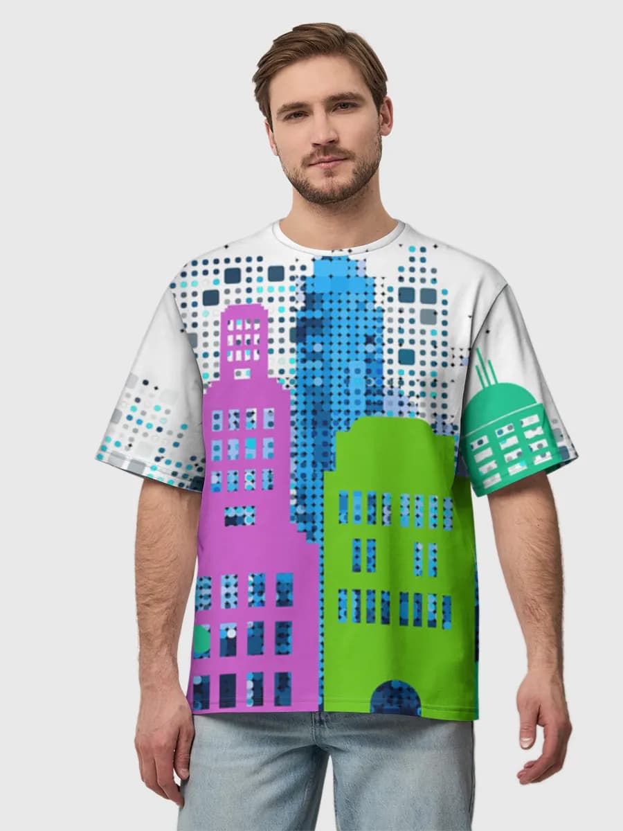 Men's oversized cotton T-shirt