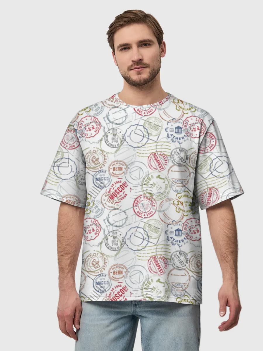 Men's oversized cotton T-shirt