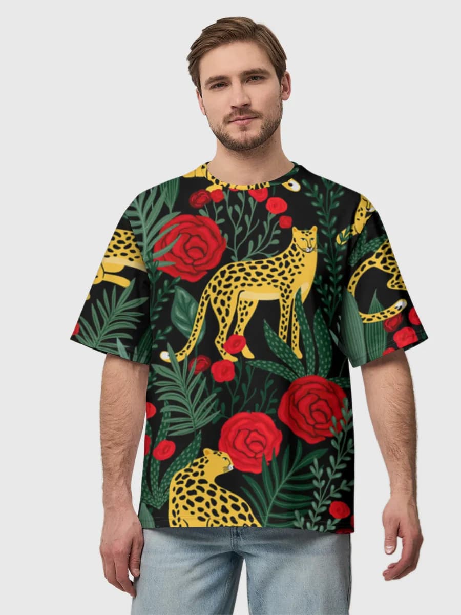 Leopards And Red Roses