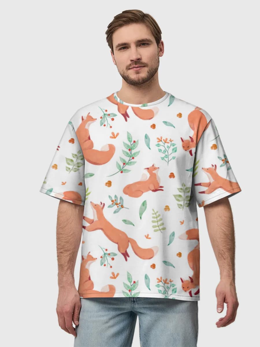 Men's oversized cotton T-shirt