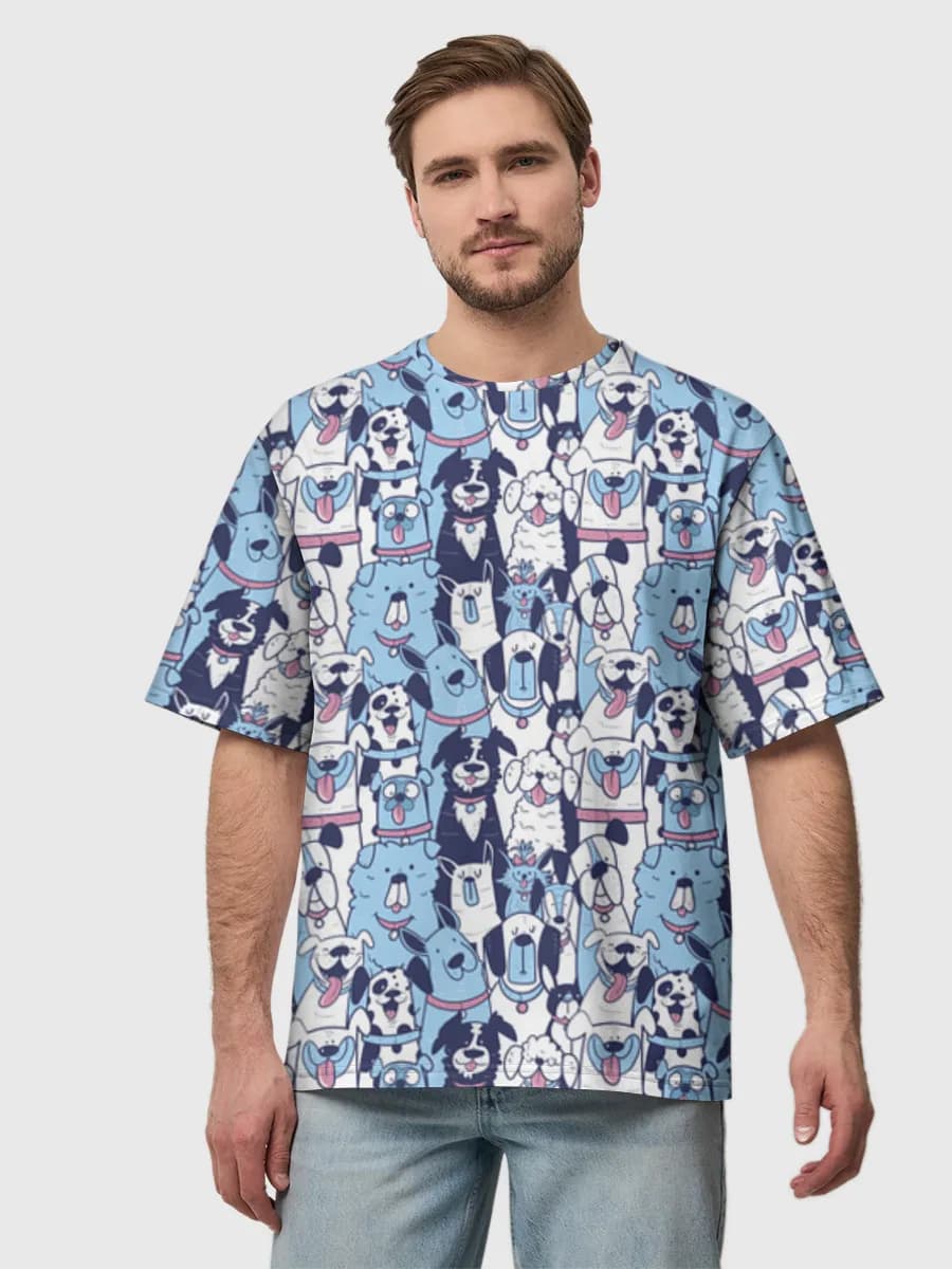 Men's oversized cotton T-shirt