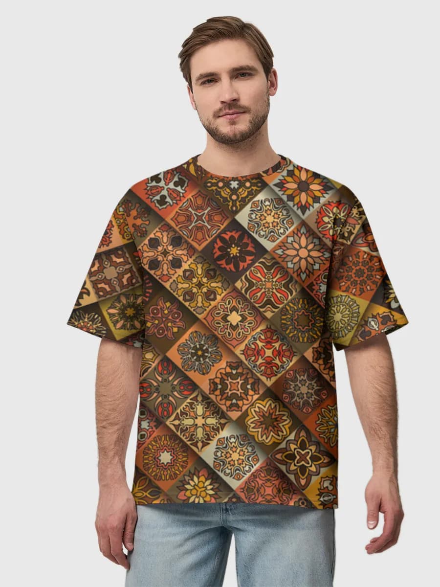 Boho Mosaic Mandala Grid