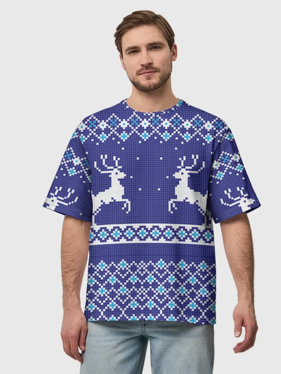 Men's oversized cotton T-shirt