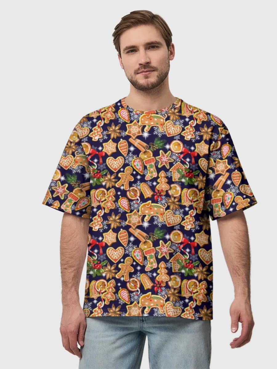 Men's oversized cotton T-shirt