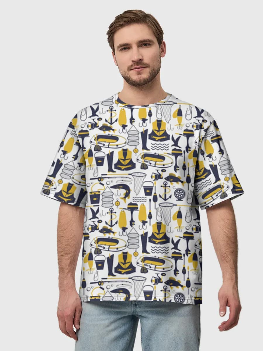 Men's oversized cotton T-shirt