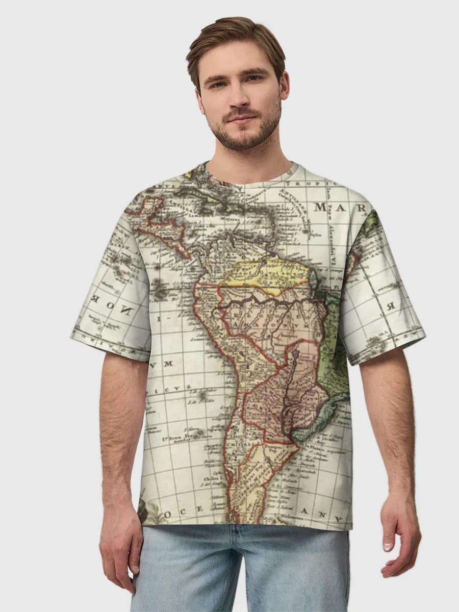 Men's oversized cotton T-shirt