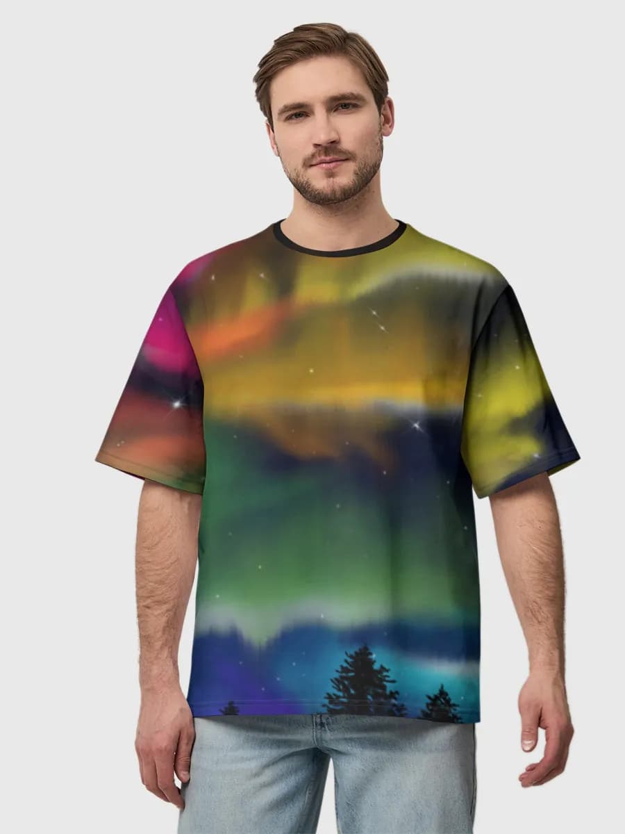 Men's oversized cotton T-shirt