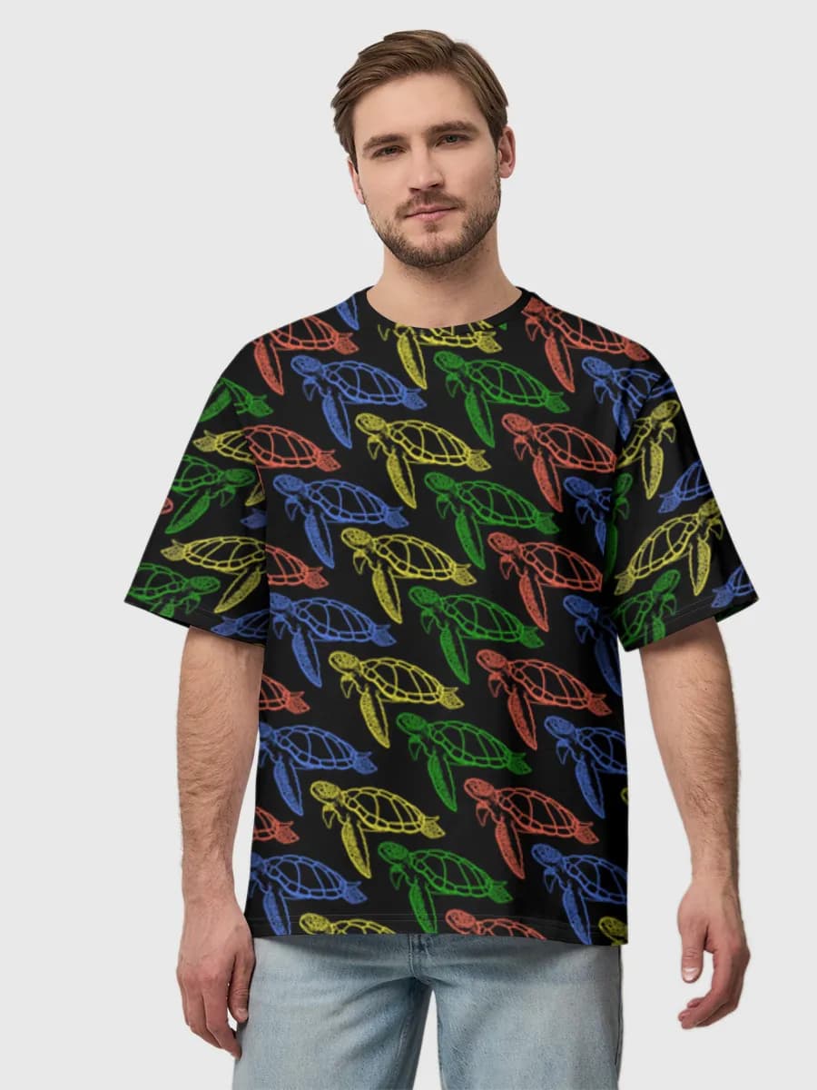 Men's oversized cotton T-shirt