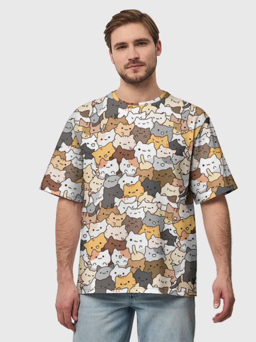 Men's oversized cotton T-shirt