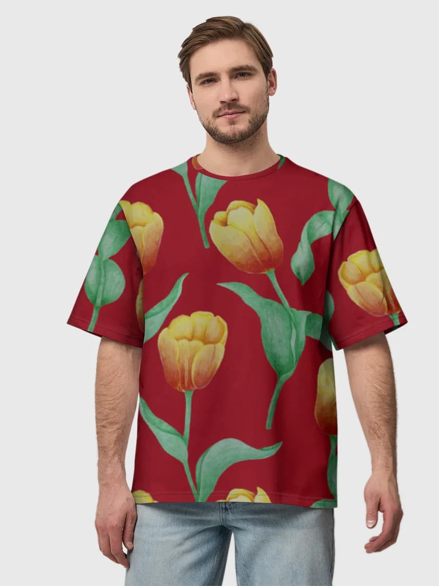 Men's oversized cotton T-shirt