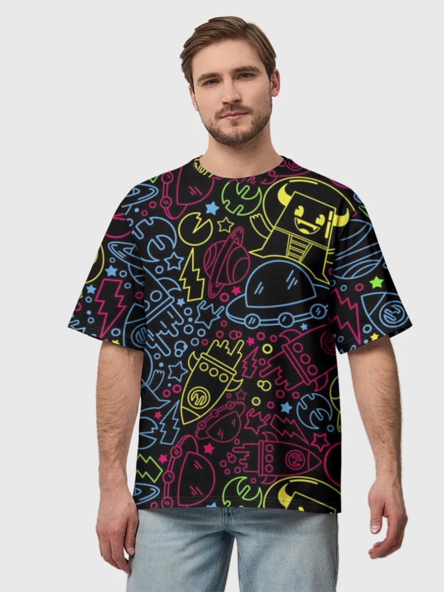 Men's oversized cotton T-shirt