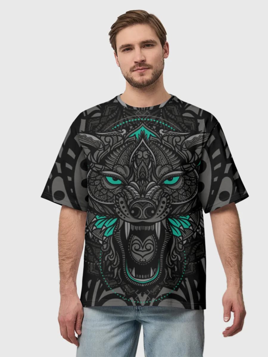 Men's oversized cotton T-shirt