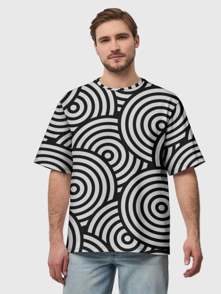Men's oversized cotton T-shirt