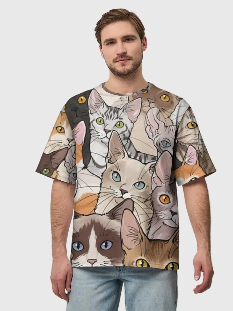 Men's oversized cotton T-shirt