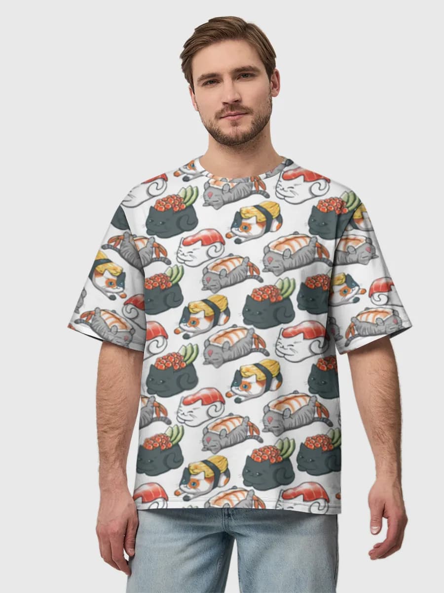 Men's oversized cotton T-shirt