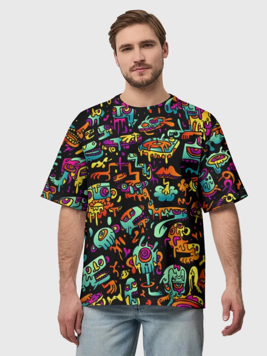 Men's oversized cotton T-shirt