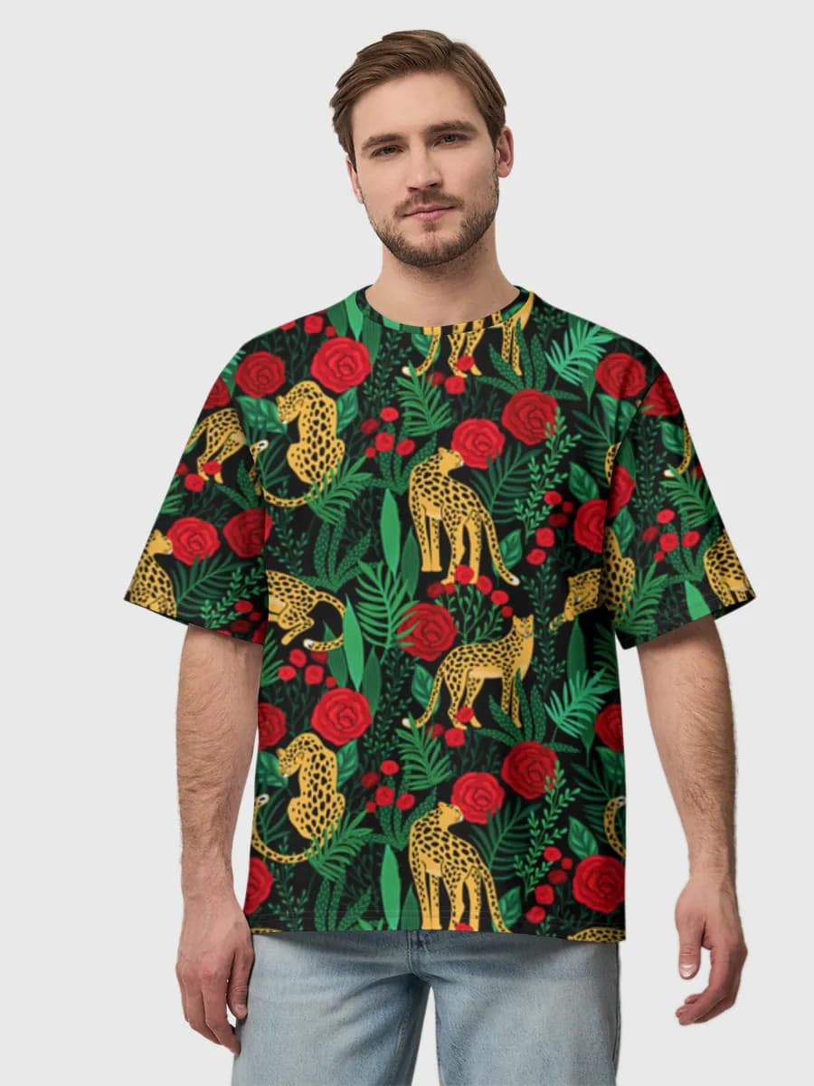 Men's oversized cotton T-shirt