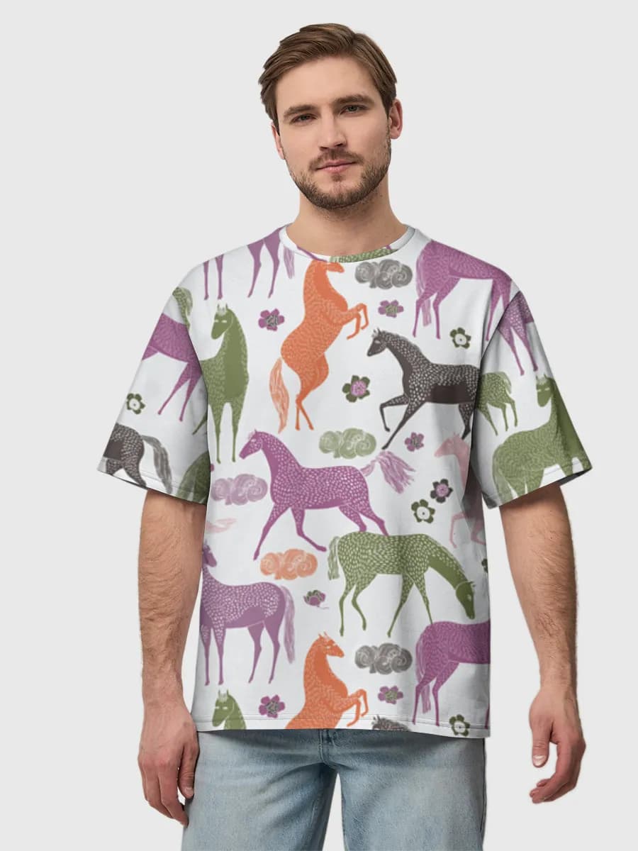 Men's oversized cotton T-shirt