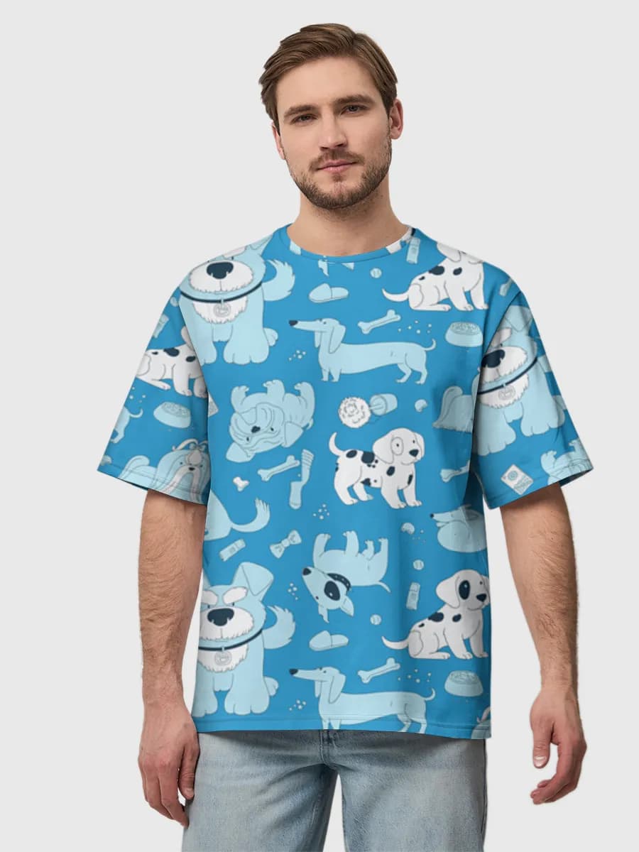 Men's oversized cotton T-shirt