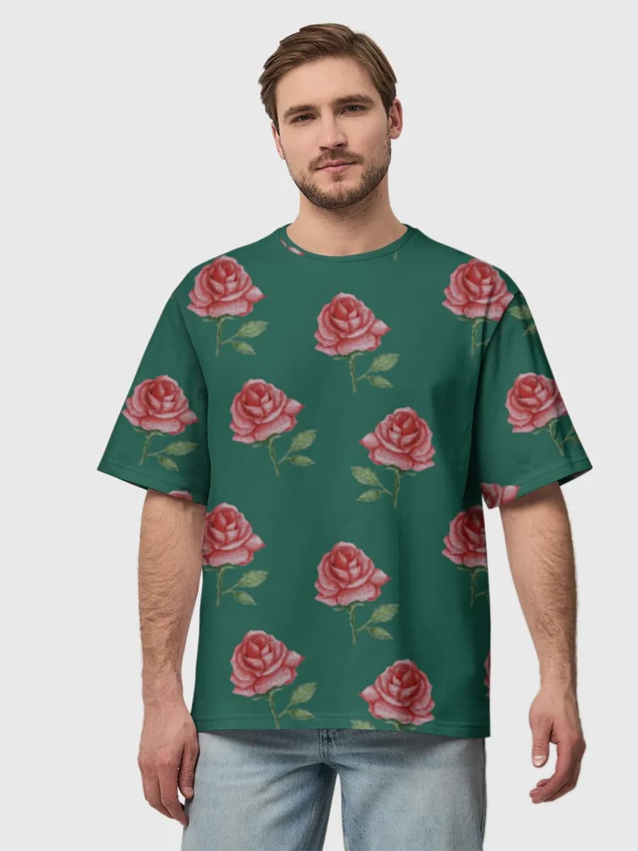 Men's oversized cotton T-shirt