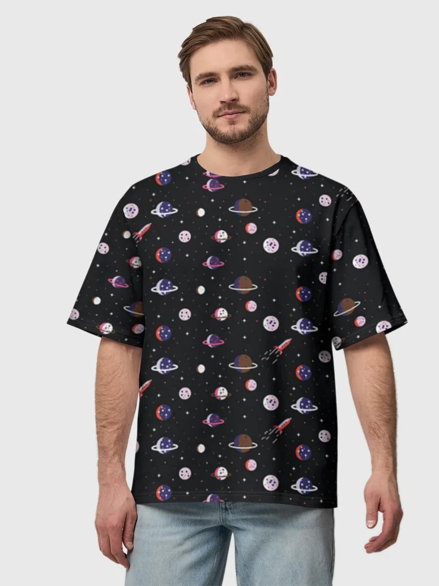 Men's oversized cotton T-shirt