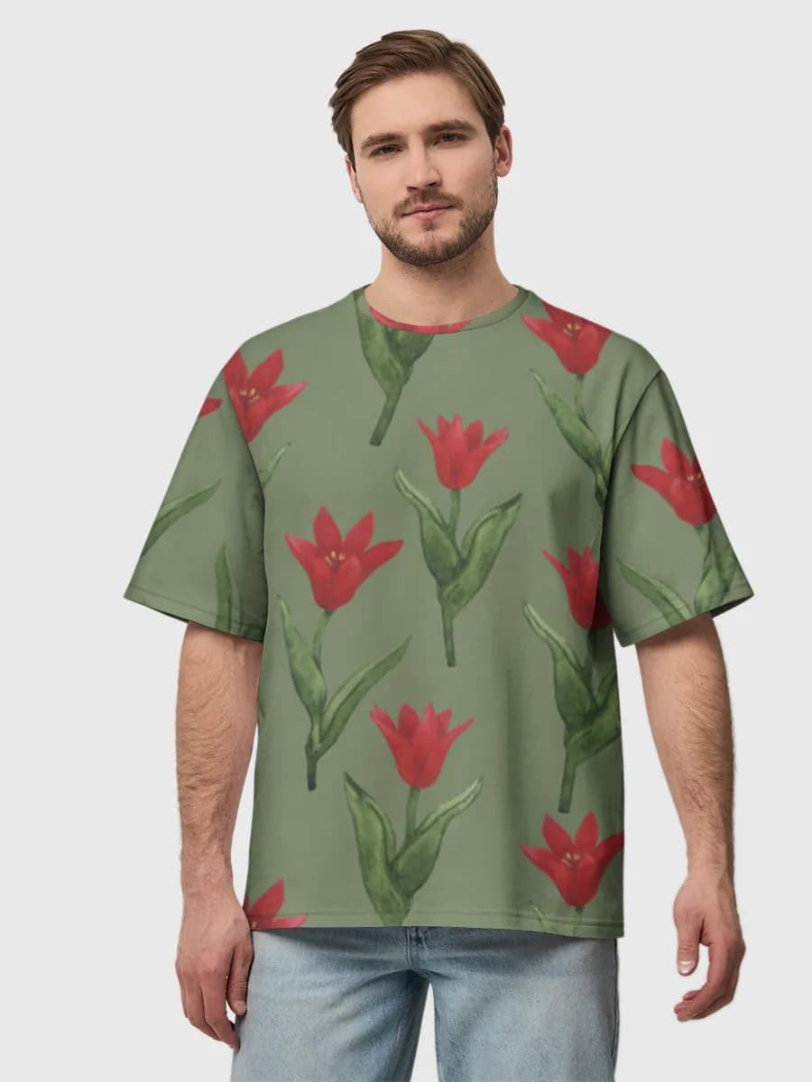 Men's oversized cotton T-shirt
