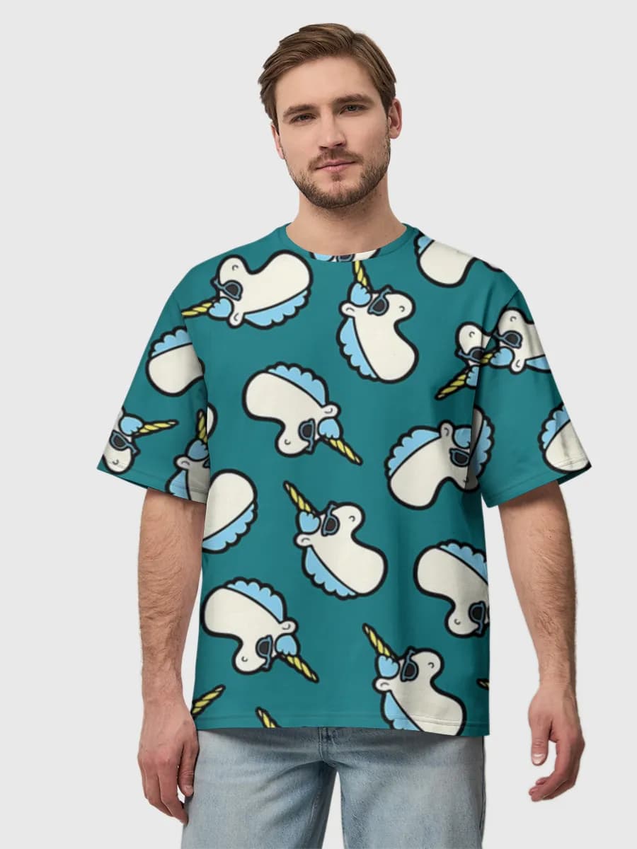 Men's oversized cotton T-shirt