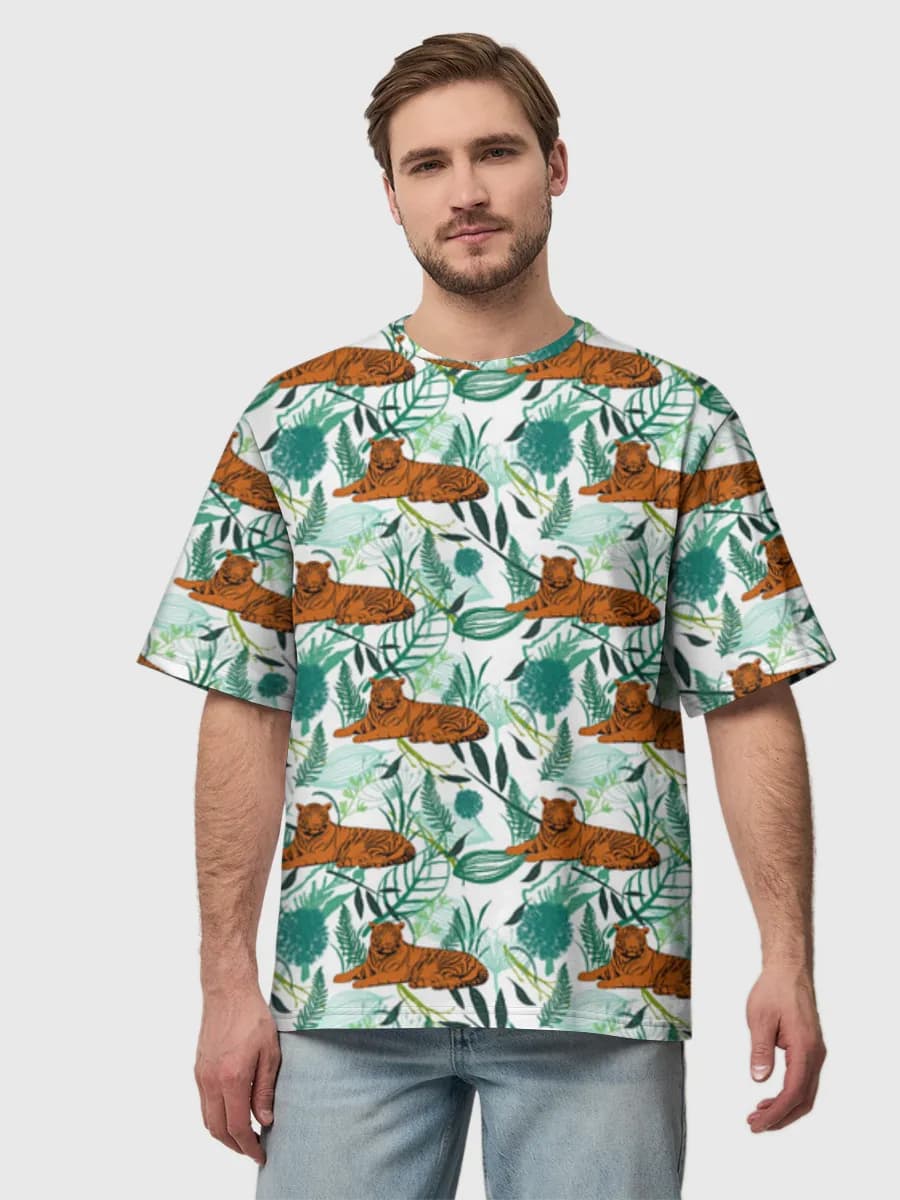 Men's oversized cotton T-shirt